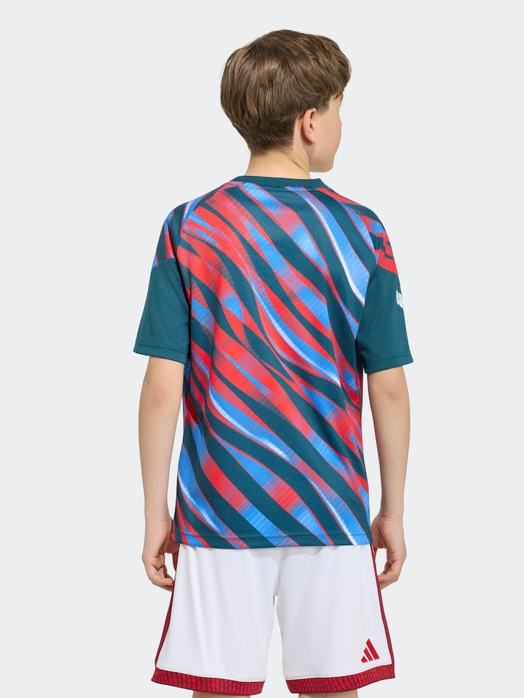 adidas Green Kids Arsenal Fc 26/27 Pre-match Shirt - Image 2 of 9