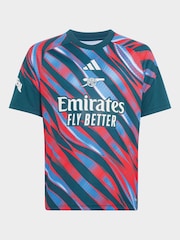 adidas Green Kids Arsenal Fc 26/27 Pre-match Shirt - Image 8 of 9