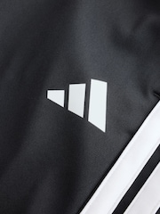 adidas Black/Red Essentials Tiberio 3-Stripes Tricot Tracksuit - Image 12 of 13