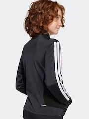 adidas Black/Red Kids Seasonal Essentials Tiberio 3-Stripes Tricot Tracksuit - Image 4 of 8