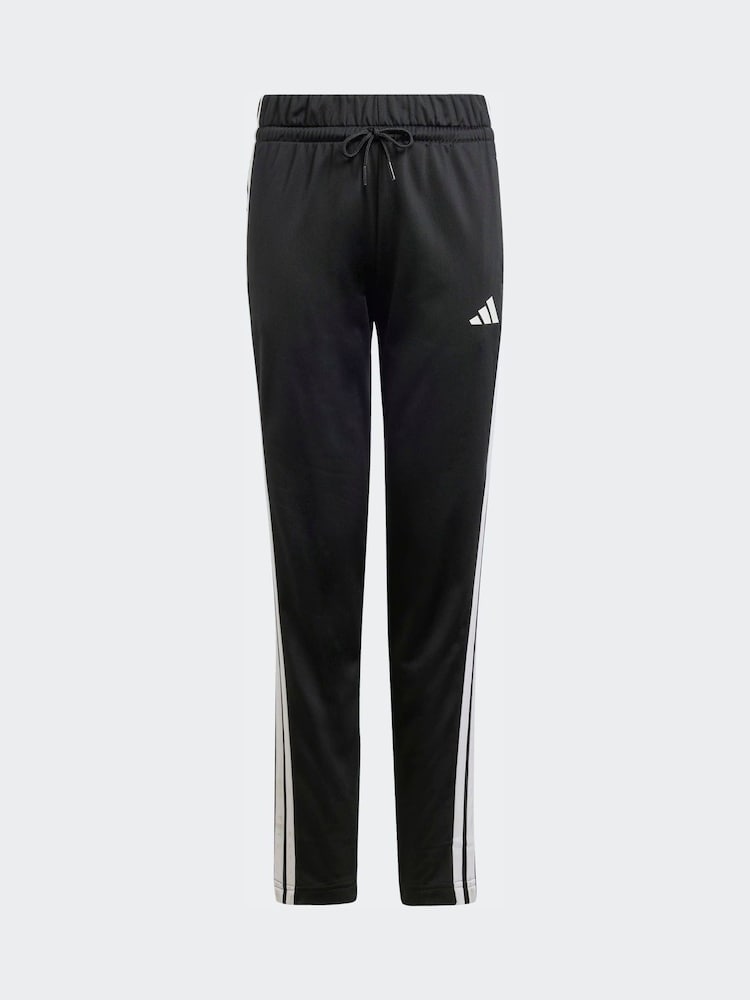 adidas Black/Red Kids Seasonal Essentials Tiberio 3-Stripes Tricot Tracksuit - Image 8 of 8