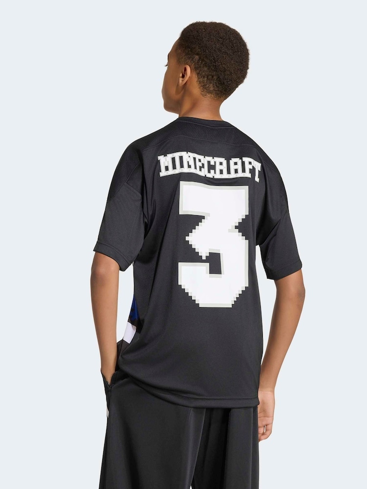 adidas Black Minecraft T-Shirt - Image 2 of 6