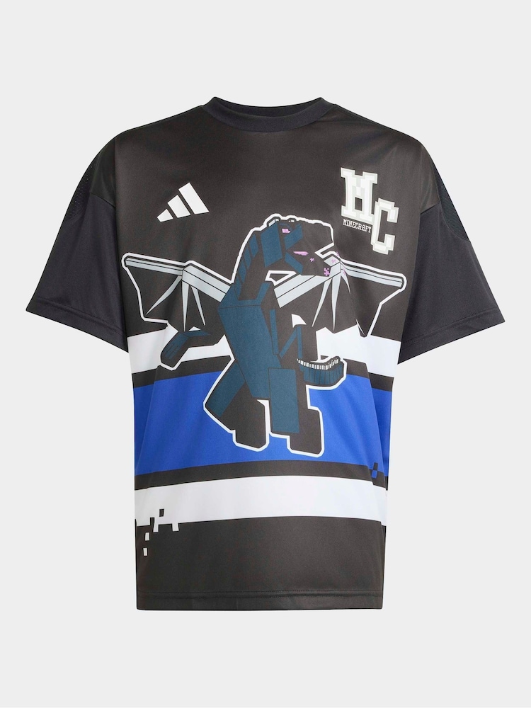 adidas Black Minecraft T-Shirt - Image 6 of 6
