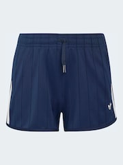adidas Originals Blue Pinstripe Sprinter Shorts - Image 6 of 7