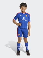 adidas originals Blue Kids Manchester United 26/27 Away T-Shirt Set - Image 1 of 6