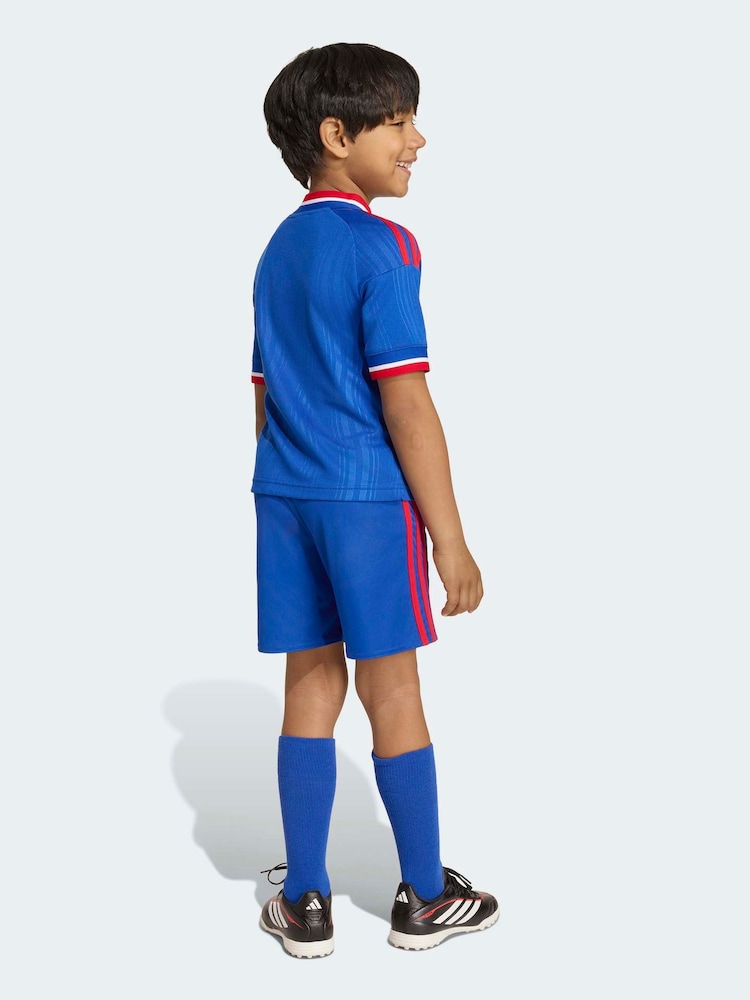 adidas originals Blue Kids Manchester United 26/27 Away T-Shirt Set - Image 2 of 6