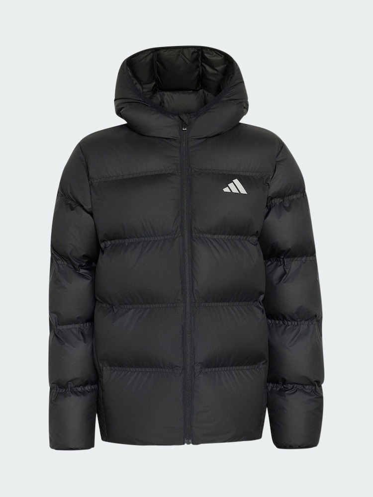 adidas Black Synthetic Down Jacket - Image 3 of 3 adidas Black Synthetic Down Jacket - Image 3 of 3