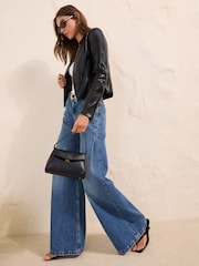 Friends Like These Collarless PU Jacket - Εικόνα 3 από 5