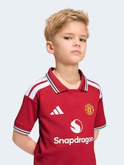 adidas Red Manchester United 26/27 Home Kids T-Shirts Set - Image 5 of 9