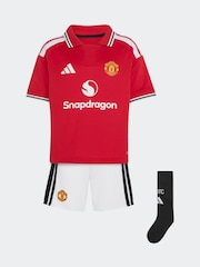 adidas Red Manchester United 26/27 Home Kids T-Shirts Set - Image 6 of 9