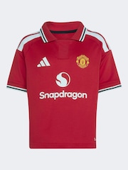 adidas Red Manchester United 26/27 Home Kids T-Shirts Set - Image 8 of 9