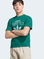 adidas Originals Green Loose T-Shirt - Image 4 of 7