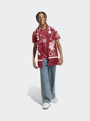 adidas Red Liverpool Football Club Home Football Shirt - Image 3 of 9