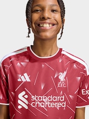 adidas Red Liverpool Football Club Home Football Shirt - Image 4 of 9