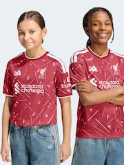 adidas Red Liverpool Football Club Home Football Shirt - Image 7 of 9