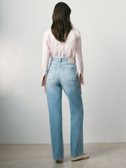 BHOEM Denim Lightwash High Rise Wide Leg Soft Jeans - Image 3 of 6