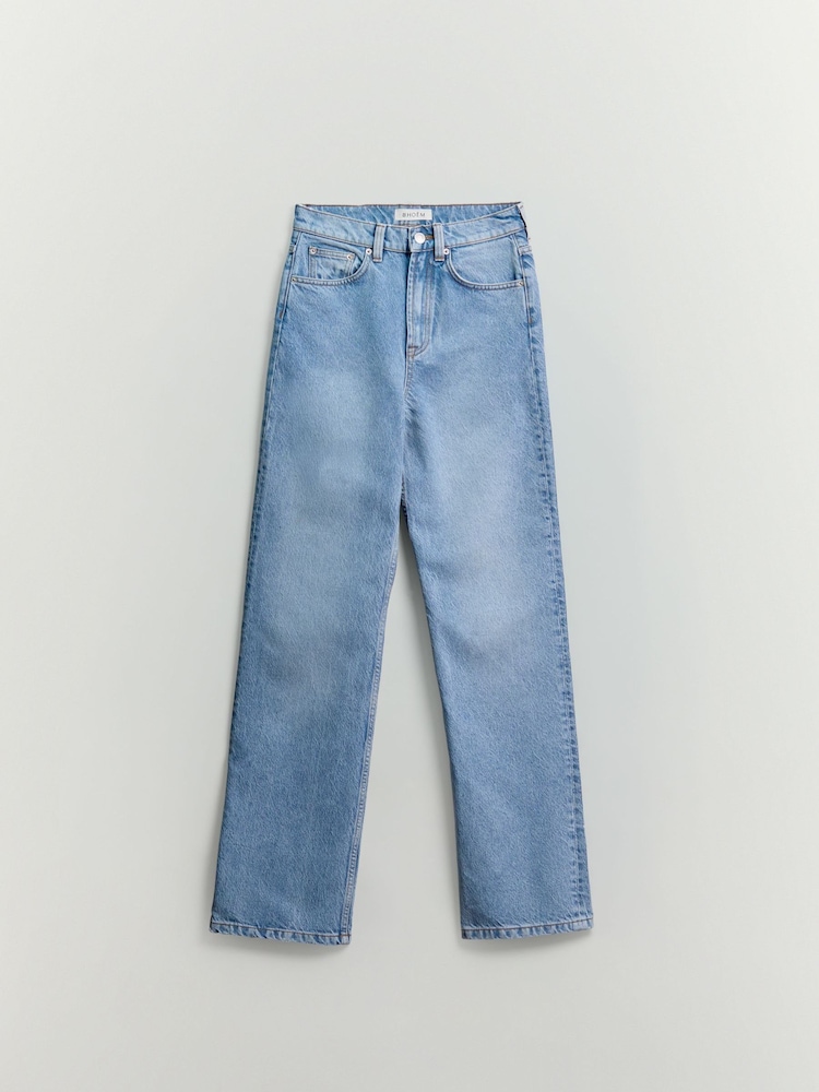 BHOEM Denim Lightwash High Rise Wide Leg Soft Jeans - Image 6 of 6 BHOEM Denim Lightwash High Rise Wide Leg Soft Jeans - Image 6 of 6