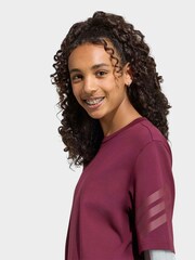 adidas Red Future Icons 2-In-1 Long Sleeve T-Shirt - Image 5 of 8
