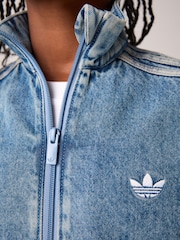 adidas Originals Blue Firebird Denim Jacket - Image 5 of 6