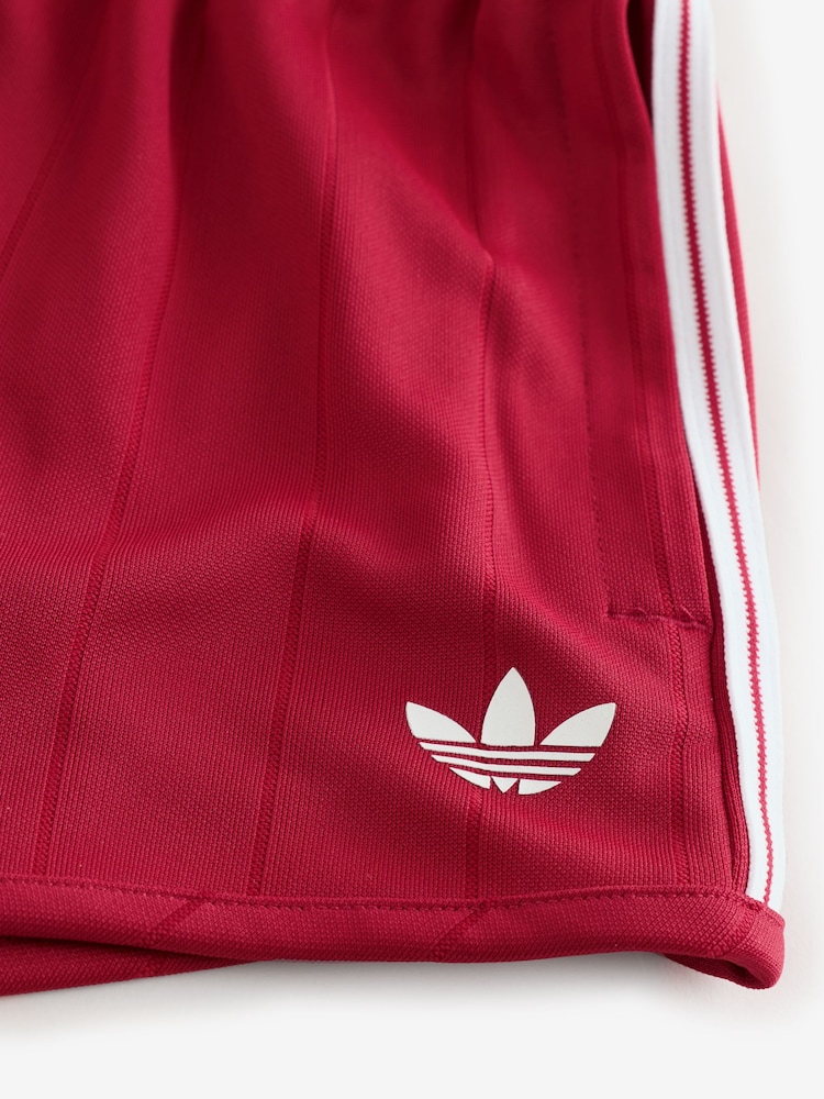 Červená - Kraťasy adidas Originals Sprinter s tenkými pruhy - Obrázek 7 z 7