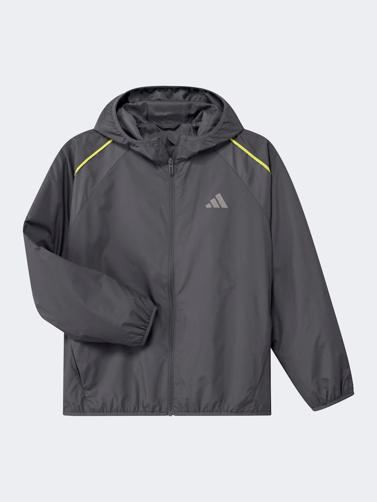 adidas Grey Wind Breaker Jacket - Image 1 of 1