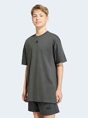 adidas Grey Essentials T-Shirt - Image 1 of 8