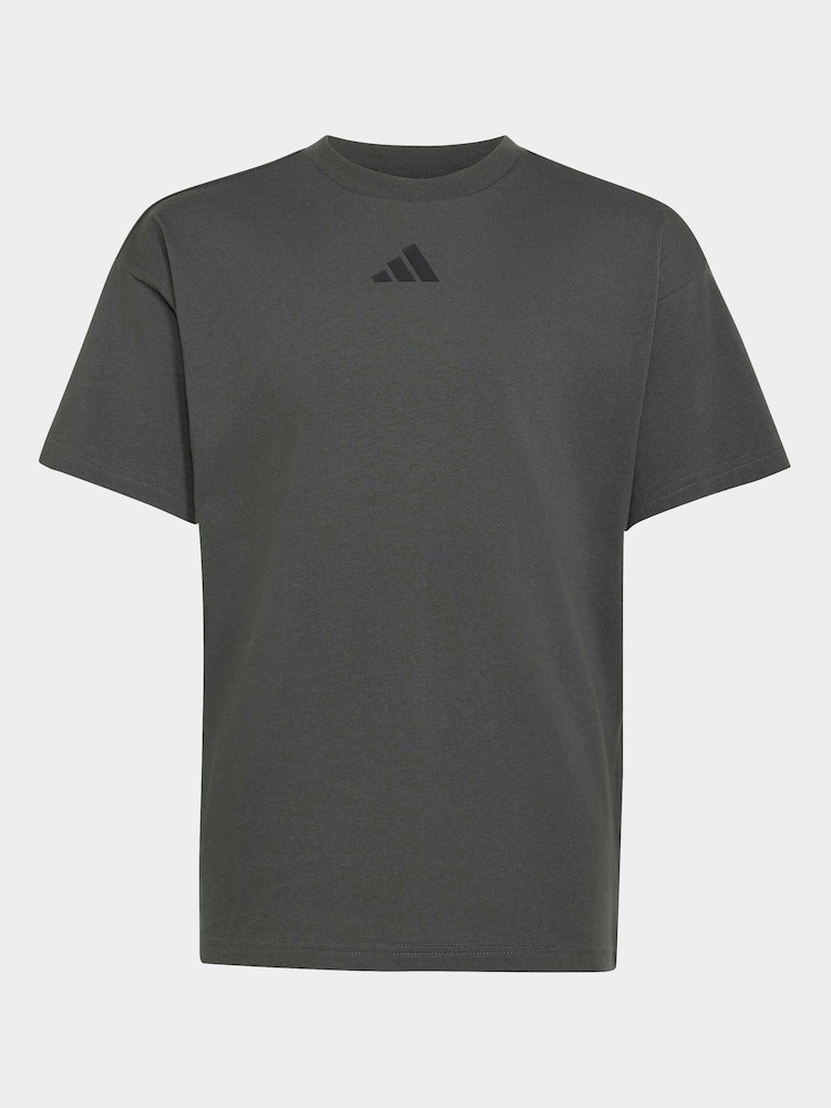 adidas Grey Essentials T-Shirt - Image 8 of 8 adidas Grey Essentials T-Shirt - Image 8 of 8