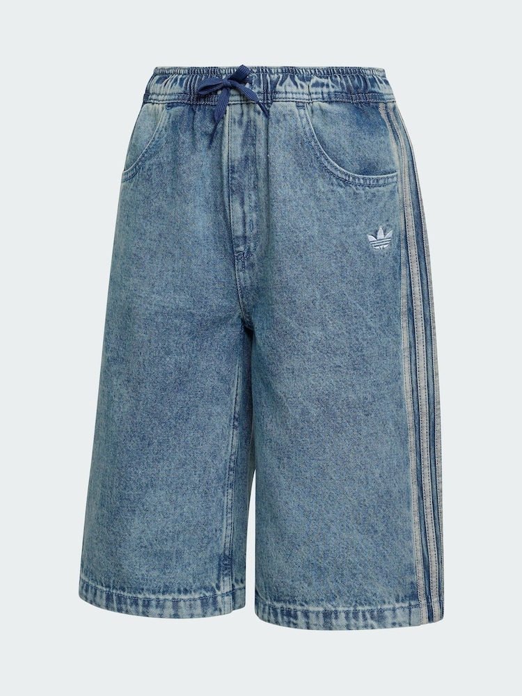 adidas Originals Blue LO Denim Shorts - Image 2 of 3 adidas Originals Blue LO Denim Shorts - Image 2 of 3