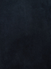 Navy Gold Buttons Slim Fit Faux Suede Blazer - Image 12 of 12