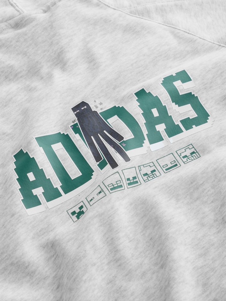adidas Grey Minecraft Hoodie - Image 7 of 7 adidas Grey Minecraft Hoodie - Image 7 of 7