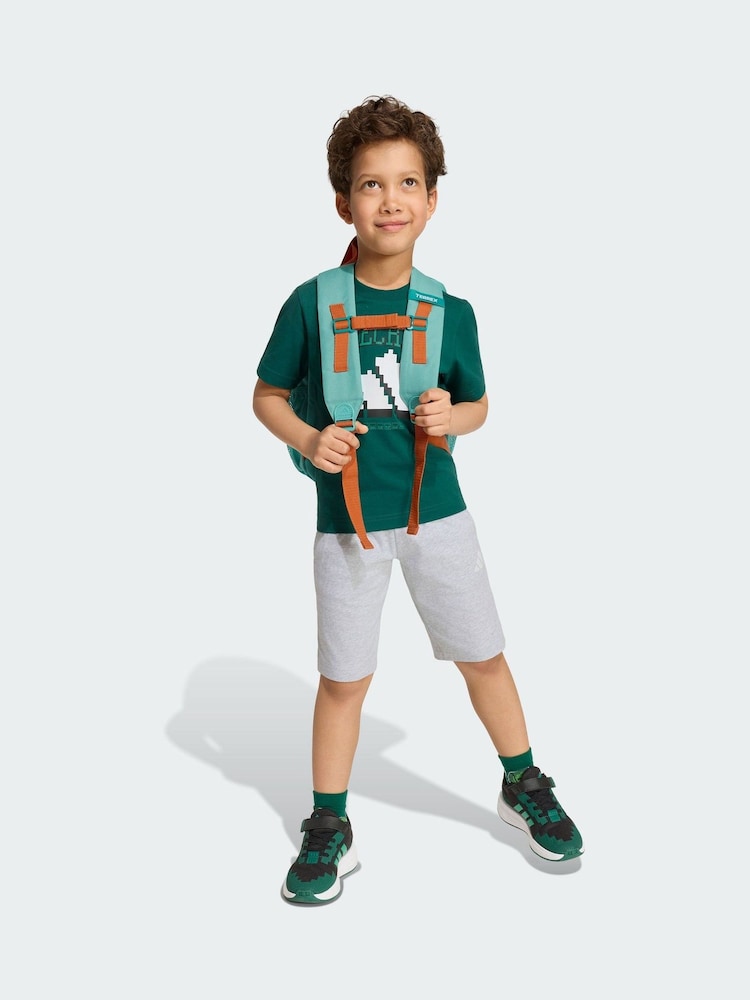 adidas Green LK MC T-Shirt and Short Set - Image 1 of 4