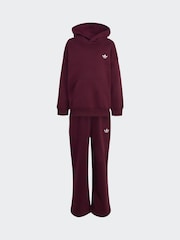 adidas Originals Burgundy Red Hoodie & Joggers Set - Image 6 of 8