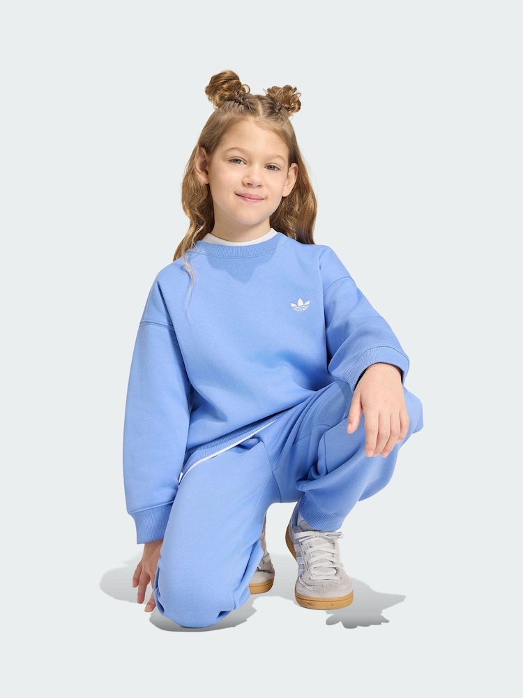 adidas originals Blue Crew Joggers Set - Image 1 of 7
