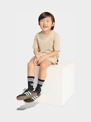 adidas Originals Brown Shorts and T-Shirt Set - Image 3 of 5