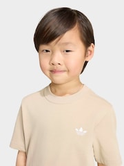 adidas Originals Brown Shorts and T-Shirt Set - Image 4 of 5