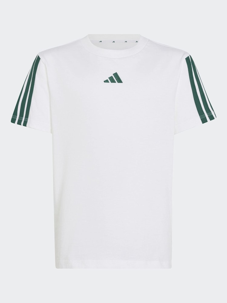 adidas White Essentials Kids T-Shirt - Image 1 of 5 adidas White Essentials Kids T-Shirt - Image 1 of 5