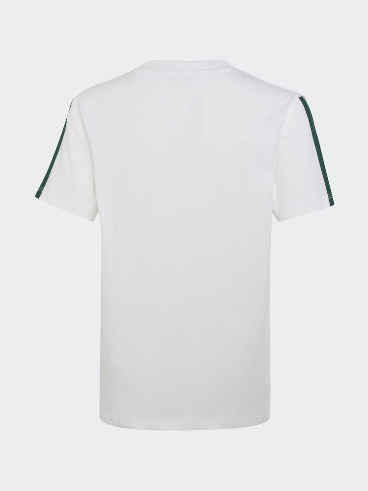 adidas White Essentials Kids T-Shirt - Image 2 of 5 adidas White Essentials Kids T-Shirt - Image 2 of 5
