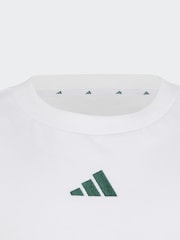 adidas White Essentials Kids T-Shirt - Image 3 of 5