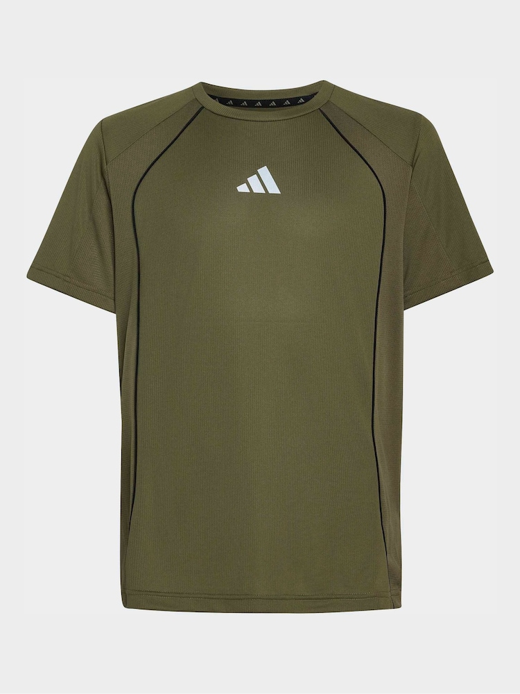 Зеленый - Футболка из хлопка adidas J-Tech Apparel - Изображение 1 1