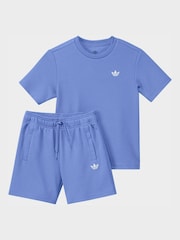 adidas originals Blue Top and Short Set - Image 2 of 4