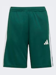 adidas Green Train Essentials 3-Stripes Kids T-Shirt & Shorts Set - Image 8 of 8
