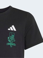 Черный - Футболка adidas Minecraft - Изображение 4 5