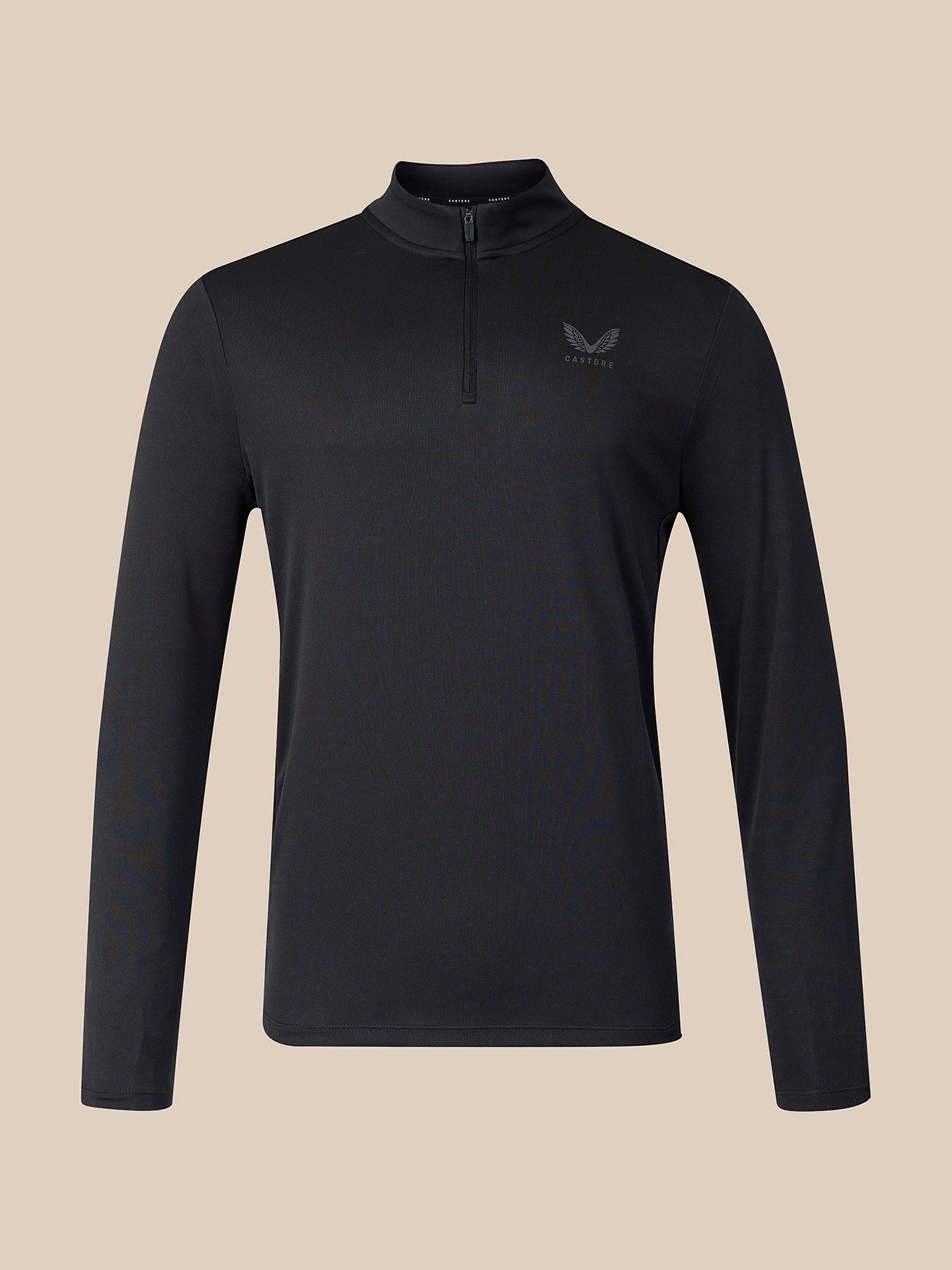 Castore Men's Black 1/4 Zip Long Sleeve Top - Image 1