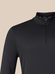Castore Black 1/4 Zip Long Sleeve Top - Image 3 of 4