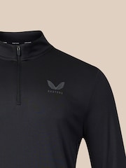 Castore Black 1/4 Zip Long Sleeve Top - Image 4 of 4