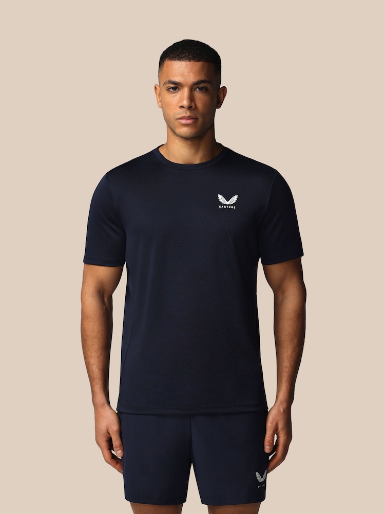 Castore Blue Short Sleeve Adapt T-Shirt - Image 1 of 9