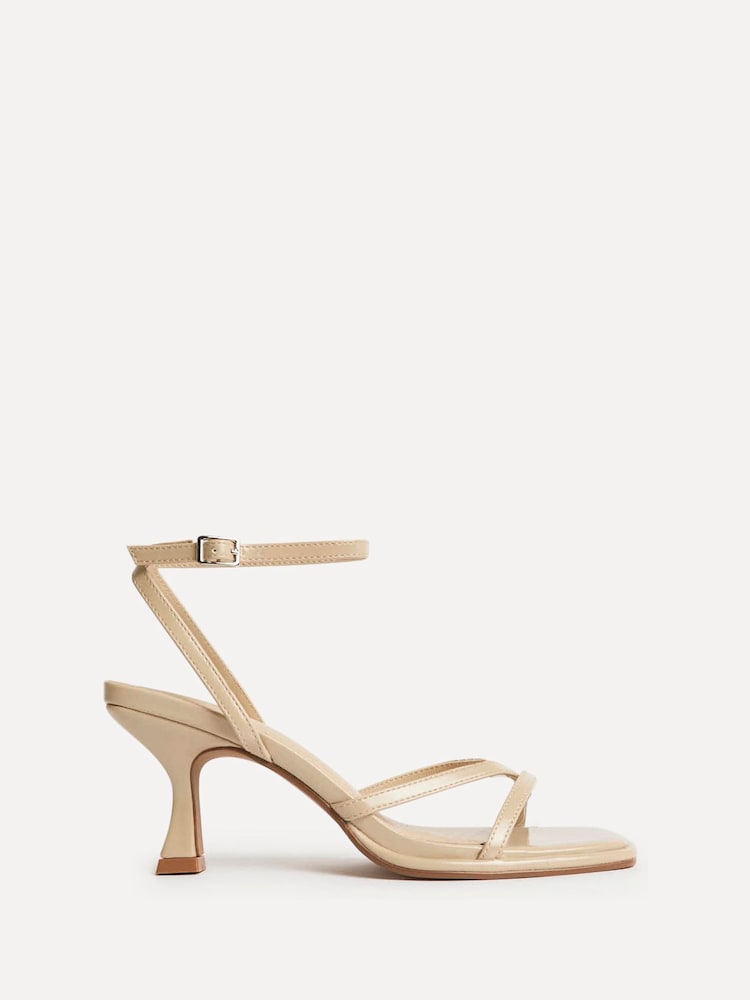 Linzi Nude Glazed Toe Post Heeled Sandals - Image 2 of 5 Linzi Nude Glazed Toe Post Heeled Sandals - Image 2 of 5