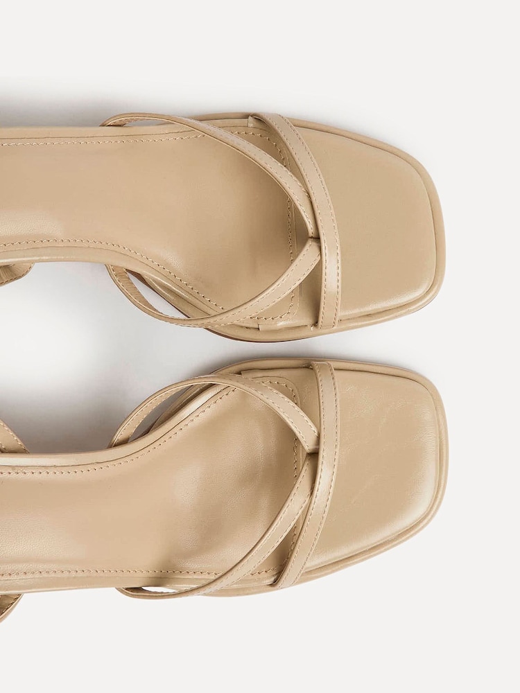 Linzi Nude Glazed Toe Post Heeled Sandals - Image 5 of 5 Linzi Nude Glazed Toe Post Heeled Sandals - Image 5 of 5