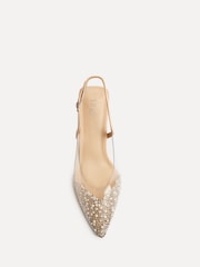 Linzi Opal Embellished Perspex Court Heels - صورة 4 من 5