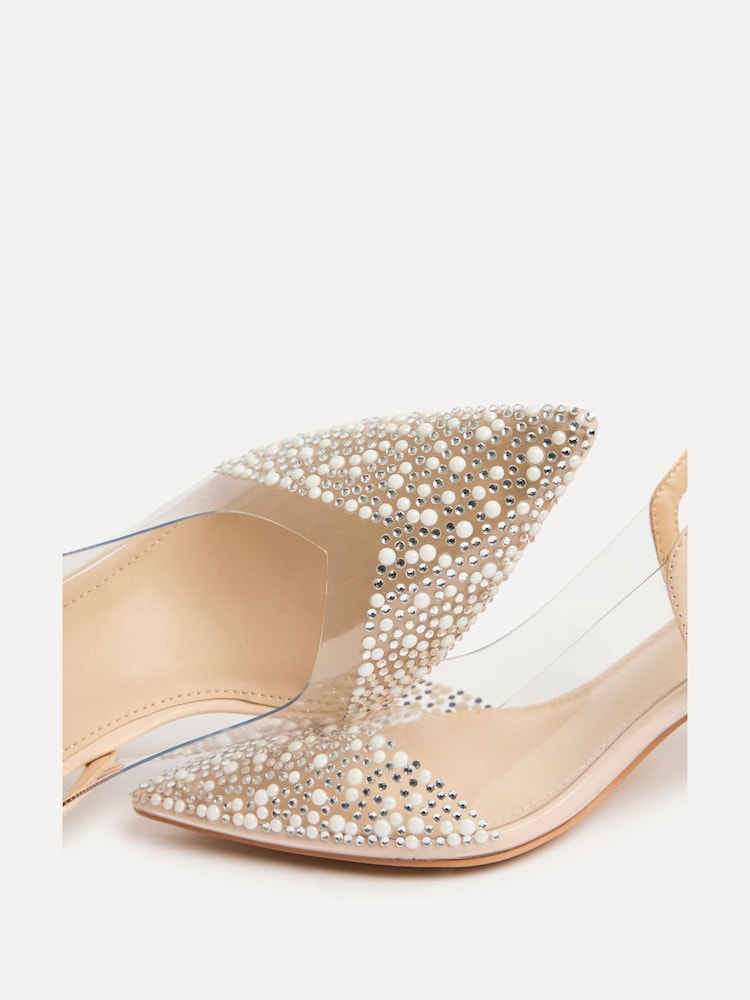 Linzi Opal Embellished Perspex Court Heels - صورة 5 من 5
